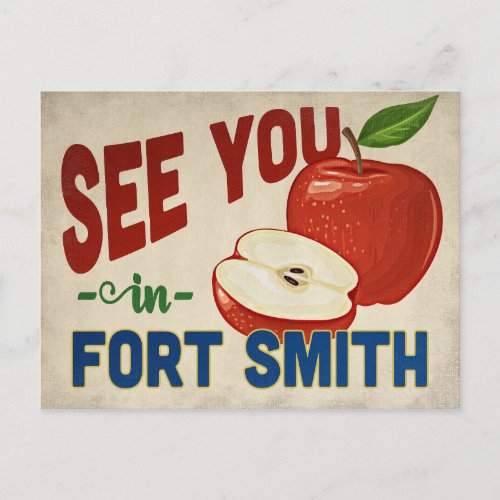 Fort Smith Arkansas Apple _ Vintage Travel Postcard