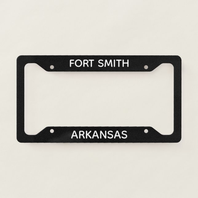 Fort Smith, Arkansas License Plate Frame (Front)