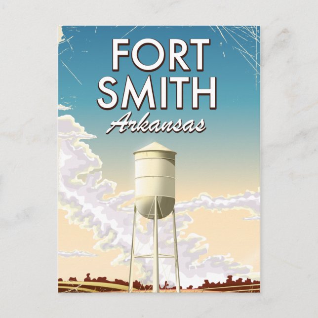 Fort Smith Arkansas travel poster Postcard (Front)