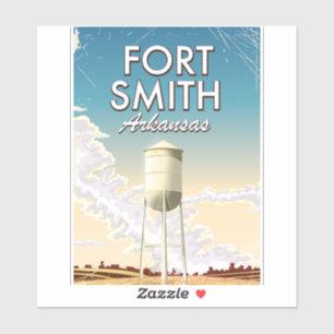Fort Smith Arkansas travel poster Sticker