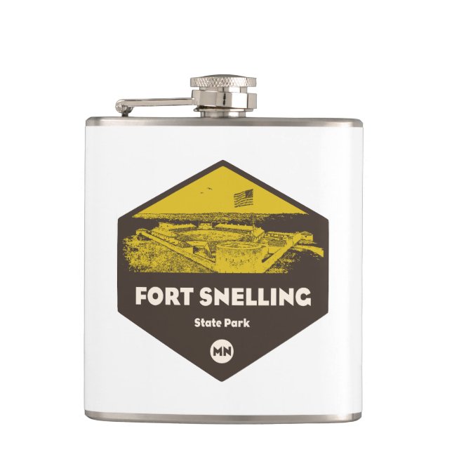 Fort Snelling State Park Minnesota Flask (Front)