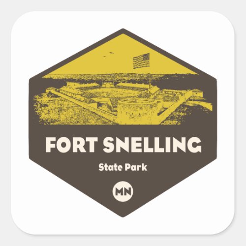 Fort Snelling State Park Minnesota Square Sticker