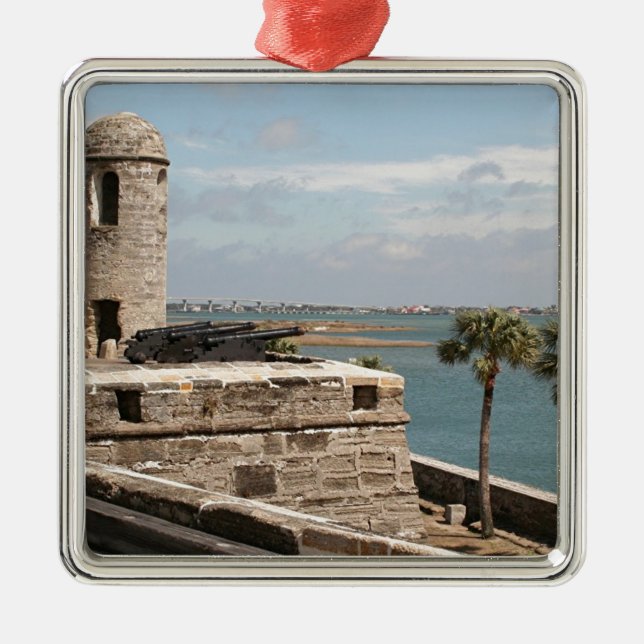 Fort, St Augustine, Florida, USA Metal Ornament (Front)