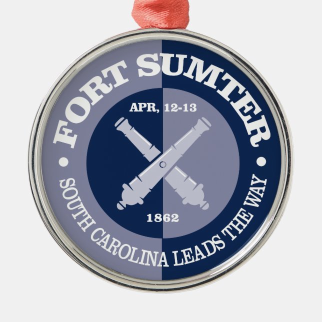 Fort Sumter (B&G) Metal Ornament (Front)