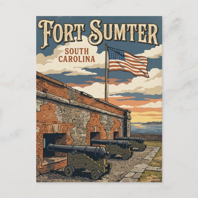 Fort Sumter National Monument USA Postcard (Front)