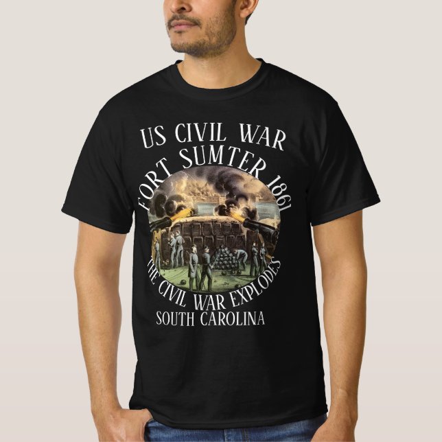 FORT SUMTER US CIVIL WAR SOUTH CAROLINA SC T-Shirt (Front)