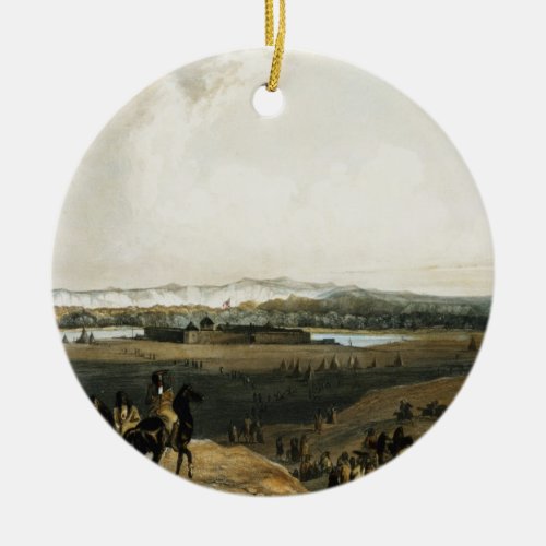 Fort Union on the Missouri plate 28 from Volume 2 Ceramic Ornament