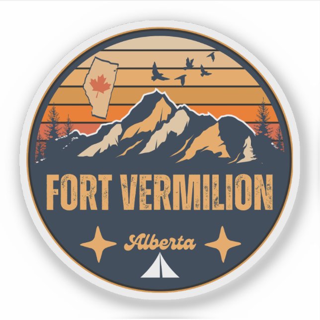 Fort Vermilion, Alberta Sticker (Front)