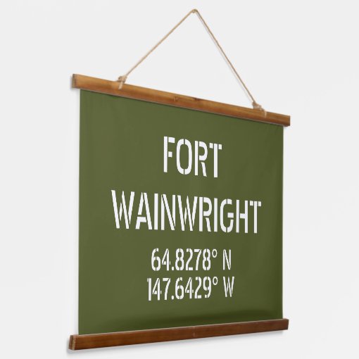 Fort Wainwright Latitude Longitude Hanging Tapestry Zazzle
