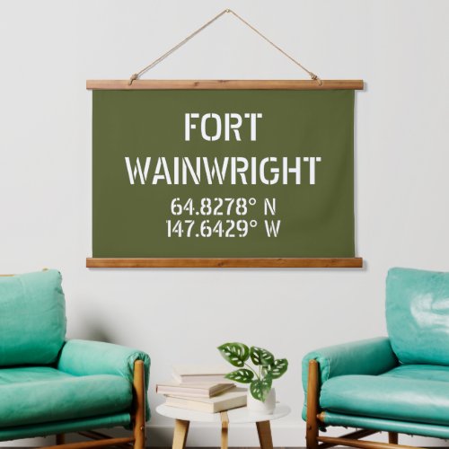 Fort Wainwright Latitude Longitude   Hanging Tapestry