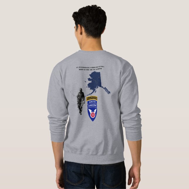 FORT WAINWRIGHT WARRIORS T-Shirt Sweatshirt (Back Full)