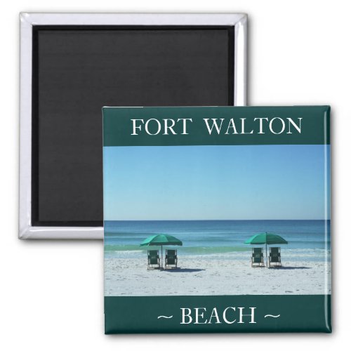 Fort Walton Beach chairs vacation magnet souvenir
