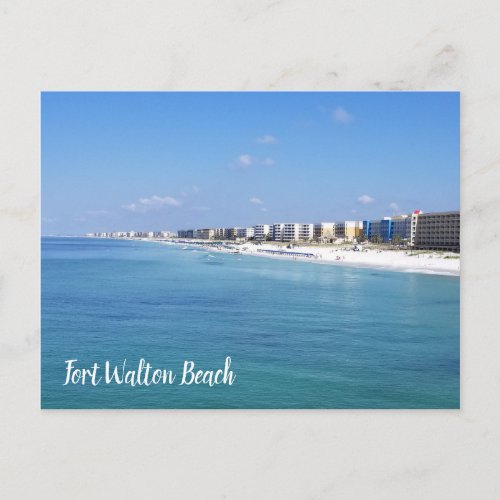 Fort Walton Beach Coastline Postcard