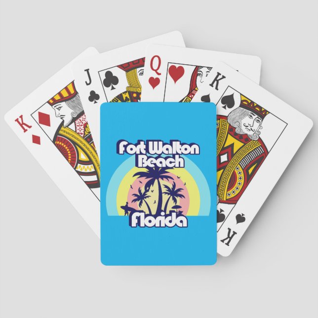 Fort Walton Beach Florida Poker Cards (Back)