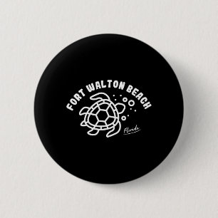 Fort Walton Beach Florida Sea Turtle Souvenir Button