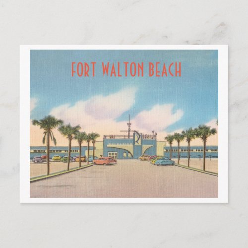 Fort Walton Beach Florida vintage Postcard