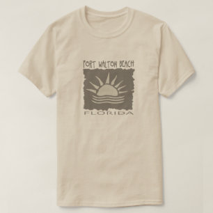 Fort Walton Beach, Florida with sun design T-Shirt