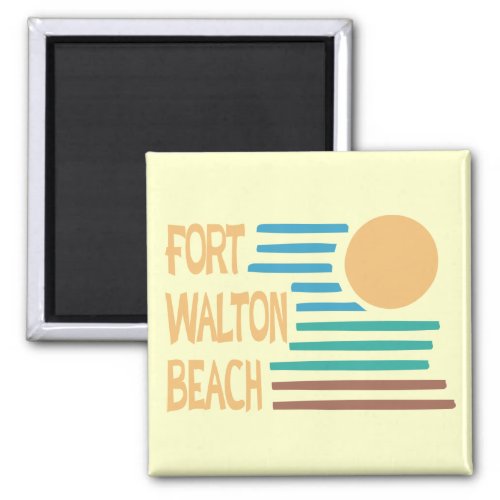 Fort Walton Beach geometric design Magnet