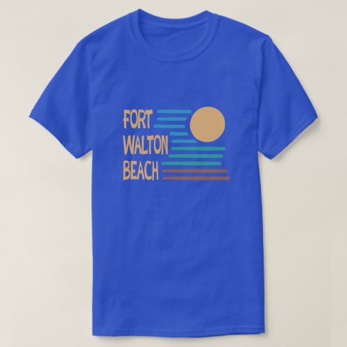 Fort Walton Beach geometric design T_Shirt