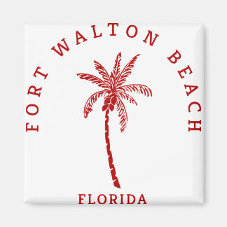 Fort Walton Beach Palm Tree Magnet