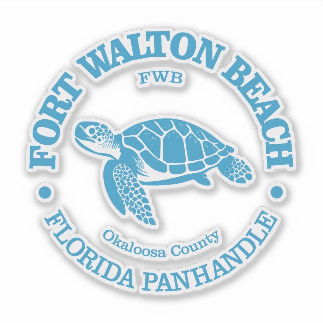 Fort Walton Beach (sea turtle) Sticker (Front)