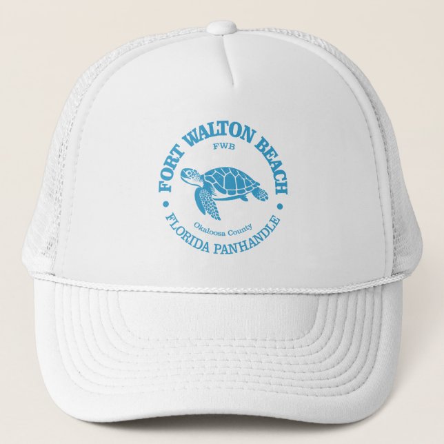 Fort Walton Beach (sea turtle) Trucker Hat (Front)