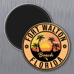 Fort Walton Florida Souvenir Beach Vintage Travel Magnet