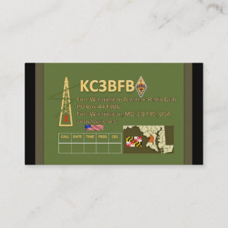 Fort Washington Amateur Radio Club Business Cards