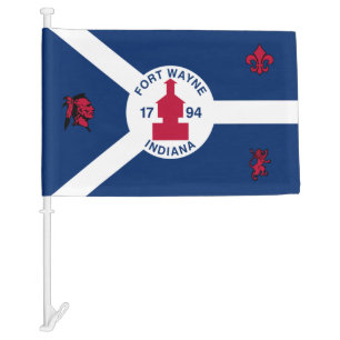 Fort Wayne Car Flag