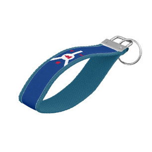 Fort Wayne (Indiana) City flag Wrist Keychain