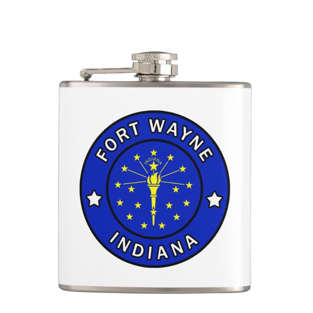 Fort Wayne Indiana Flask (Front)