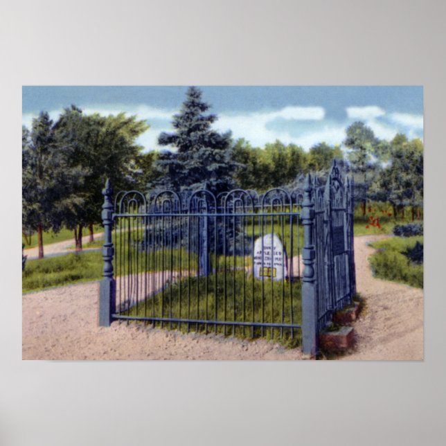 Fort Wayne Indiana Grave of Johnny Appleseed Poster (Front)