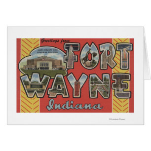 Fort Wayne, Indiana - Large Letter Scenes