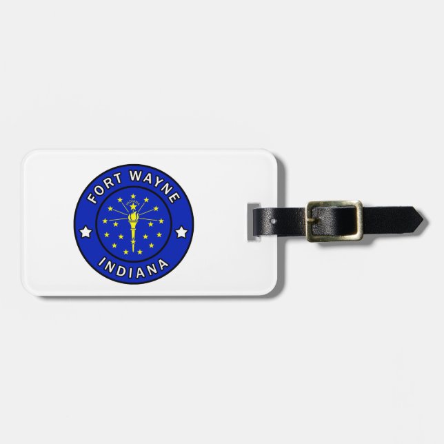 Fort Wayne Indiana Luggage Tag (Front Horizontal)