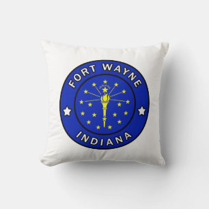 Fort Wayne Indiana Throw Pillow