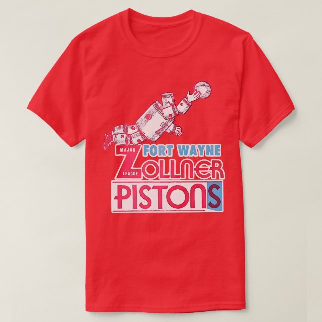 Fort Wayne Pistons Basketball T-Shirt (Design Front)