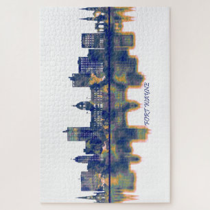 Fort Wayne Skyline Jigsaw Puzzle