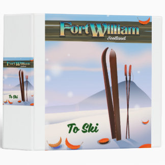 Fort William Scotland ski. 3 Ring Binder