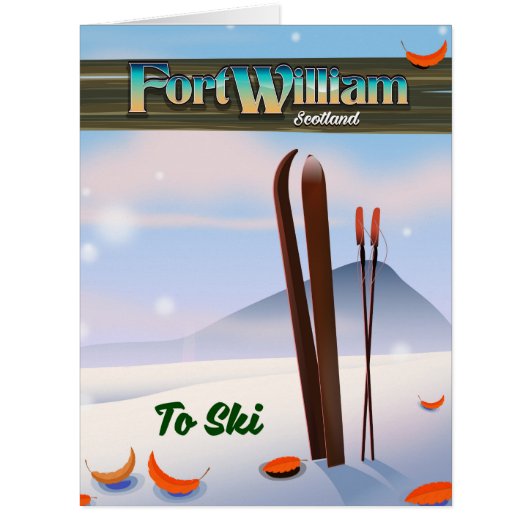 Fort William Scotland ski. Cards (Front)