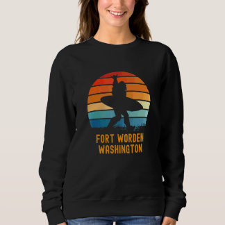 Fort Worden  Washington Sasquatch Souvenir Sweatshirt