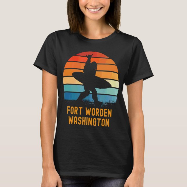 Fort Worden  Washington Sasquatch Souvenir  T-Shirt (Front)
