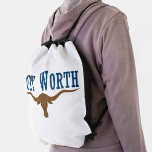Fort Worth city flag Drawstring Bag