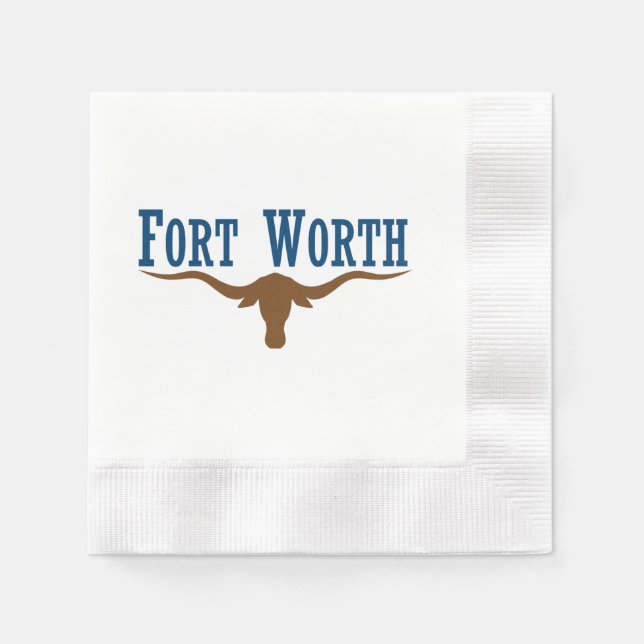 Fort Worth city flag Napkins (Front)