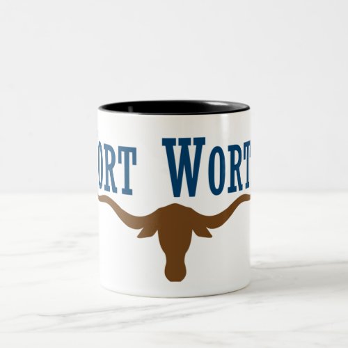 Fort Worth city flag Two_Tone Coffee Mug