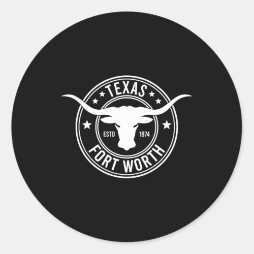 Fort Worth Classic Round Sticker