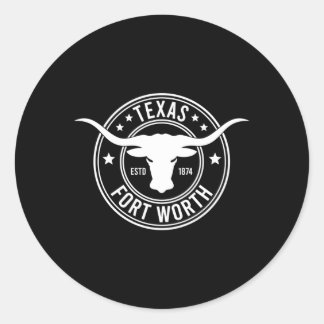 Fort Worth Classic Round Sticker