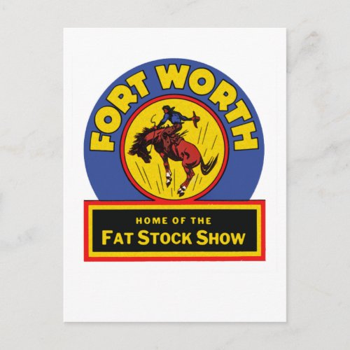 Fort Worth Fat Stock Show Postcard