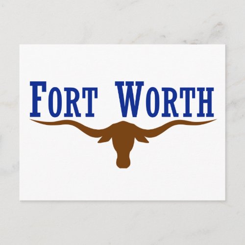 Fort Worth Flag Postcard