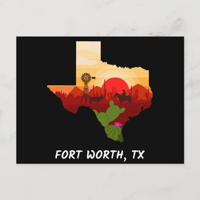 Fort Worth Postcard (Front)