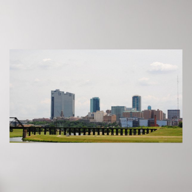 Fort Worth skyline Poster (Front)